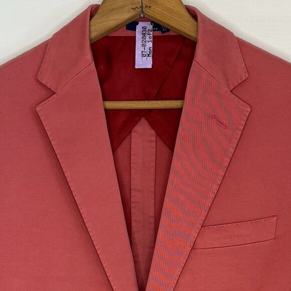 Ralph Lauren Polo Soft Stretch Chino SportCoat Blazer Adirondack Berry Size 40R - Picture 2 of 12